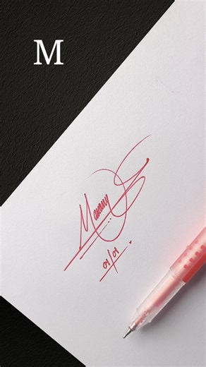 Stylish M Signature Tutorial | Unique Signature Design