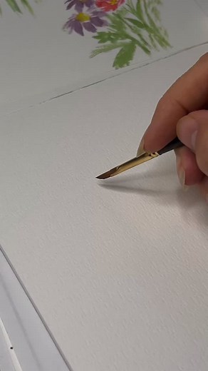 316 reactions · 25 shares | Definitely a new toy that I enjoyed using: 1/8" dagger by @kingartcompany Finesse collection, 880-1/8 #watercolourflowers #greetingcarddesign #tinypainting Link and discount code are located in my bio | Beyond Basics Creatives | Facebook