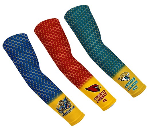 Personalized Football Arm Sleeves With Custom Team Design | Compression Sports Sleeves for Athletes | Youth & Adult Sizes - Etsy