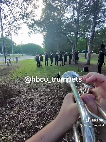 NCMB hop out fredo bang — HBCU trumpet marching band performance