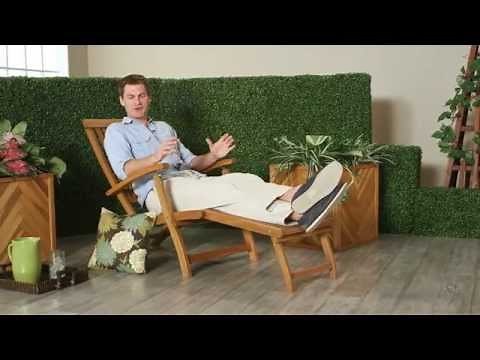 Coral Coast Dorado Acacia Steamer Deck Lounge Chair - Product Review Video