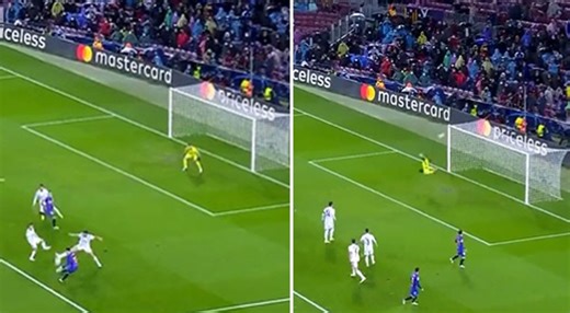 Yusuf Demir le pegó “a lo Messi”, pero balón fue al travesaño en el FC Barcelona vs. Benfica