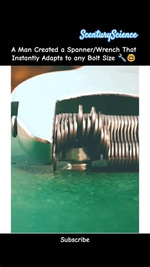 Genius Adjustable Spanner / Wrench! 🔧🤓 #science #tools