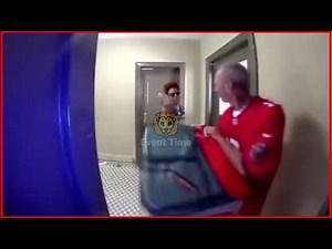 Neighbor Caught on Camera Knocking Pizza Out of Delivery Guy’s Hands | Viral Doorbell Footage