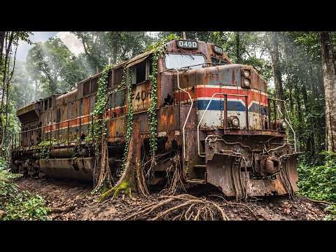 Flooded & Left to Rot: Restoring an EMD F40PH Trapped in the Woods for 40 Years