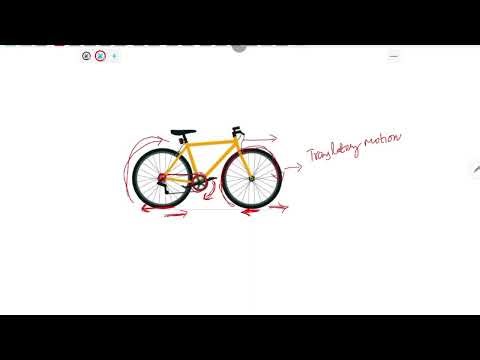 Motion of a bicycle with frictional force on the tyres