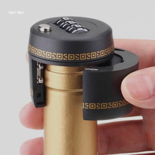 5.7M views · 2.8K reactions | This combination lock protects your bottles of wine or liquor from being opened  Purchase here: https://amzn.to/2IXhXJW | In The Know | Facebook