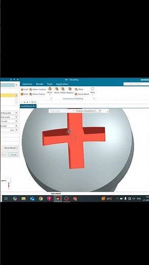 Fastener Design In Siemens NX | Nx Cad Threaded Screw Tips #automobile #siemens #caddesigner #nxcad