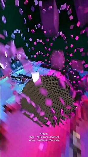 LEGO Mosaic Idea Raining Tiles Timelapse - Rumi Demon - KPop Demon Hunters