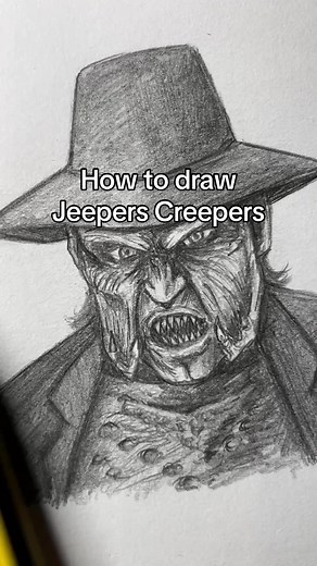 How to Draw The Creeper from Jeepers Creepers!