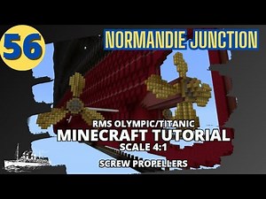 RMS Olympic/Titanic - 4:1 Scale - Minecraft Tutorial. PART FIFTY-SIX