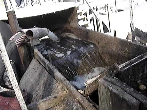 Unloading A Sludge Truck At A Treatment Plant