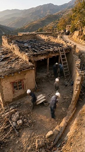 100-Year-Old Traditional Mud House in Afghanistan #shortsfeed #shorts