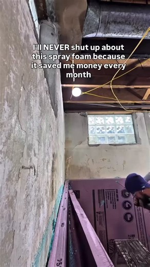 Spray foam doesn’t just insulate - it seals. By stopping air movement, it improves comfort and reduces wasted energy. One DIY project that actually makes sense financially. Comment FOAM to get the link. | Getbeest