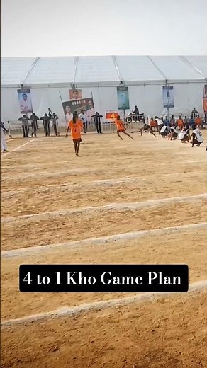 4 to 1 Kho Game Plan 💪 || Kho Kho Game Plan #khokhogame #khokhogamerules #khokho