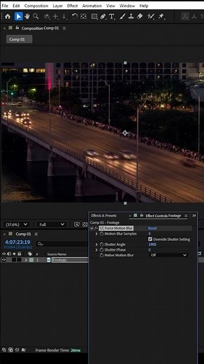Motion Blur Tutorial in after effects #tutorial #editing #editor #edit