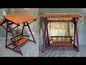 DIY Paper Swing easy for Home Decor.Newspaper Recycling Ideas