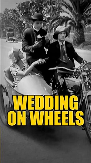 🏍️ They Got Married on a Moving Motorcycle #shorts #busterkeaton #classiccomedy