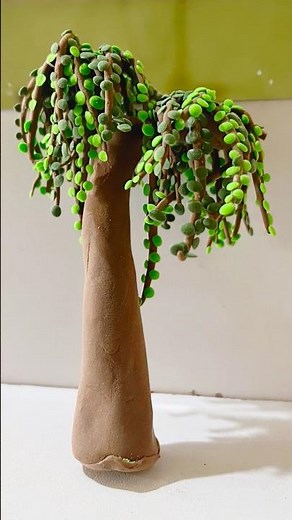 Amazing Clay Tree Making Tutorial | #shorts #clay#diy