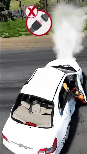 Seatbelt vs No Seatbelt – What Really Happens in a Crash? | BeamNG.drive