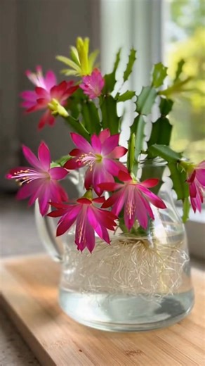 Easy Steps to Grow A Christmas Cactus in Water 👇👇 #fblifestyle | Nature's Tricks & Tips