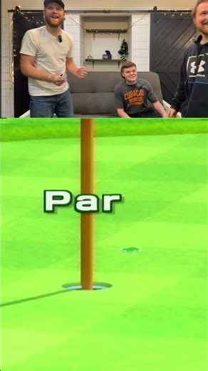 ￼Teamwork makes the putting work #shortvideo #funny #wiisports #wii #gaming #shorts
