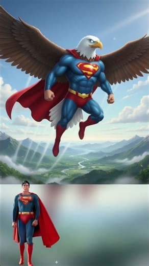 Superheroes but eagle 🦅🦸🏻‍♂️ #marvel #dc #avengers #ironman #thor #spiderman #superman #venom