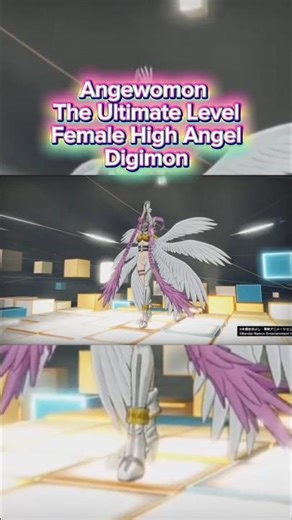 Angewomon Shooting Down Holy Arrow Against the Titan Clan of Digital World Iliad