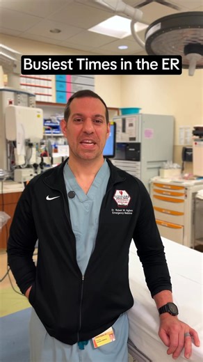 3.4K views · 47 reactions | Weekday or weekend – when is the ER at its busiest? Dr. Hughes shares when ER visits typically peak and what you should know. | University Hospitals | Facebook
