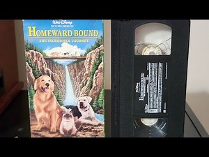 Opening to Homeword Bound: The Incredable Journy 1993 VHS.