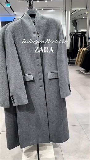 Taillierter Wollmantel von ZARA: Eleganter Schnitt für den Herbst