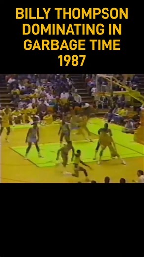 Historical Sports Goon on Instagram: "Flashback to 1987, when the Los Angeles Lakers' Billy Thompson showcased his moves in garbage time against the Sacramento Kings. Don't forget to follow Historical Sports Goon for more retro sports-related content. #NBA #basketball #nbafinals #reels"