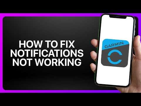 How To Fix Notifications Not Working In Garmin Connect 2026! Tutorial