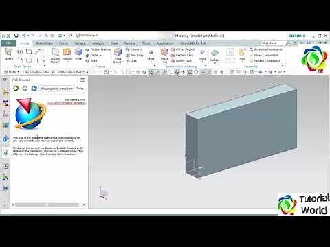Siemens NX10 Tutorial 06: User Interface - Resource bar