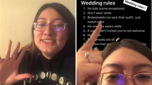 Internet responds as bride-to-be shares list of 11 wedding rules