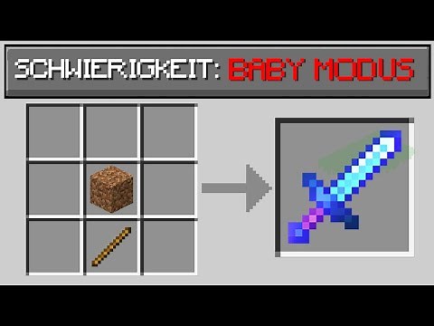Minecraft im BABY MODUS durchspielen (fast wie cheaten)