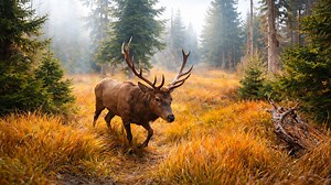 I placed my camera trap on a well used deer trail