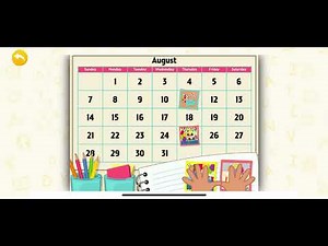 Chloe's Party Calendar (ABCMouse)