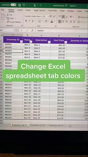 How to Change Excel Spreadsheet Tab Colors Easily