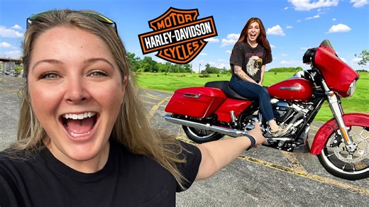 Her First Time EVER Riding a Harley-Davidson. Can She Handle It?