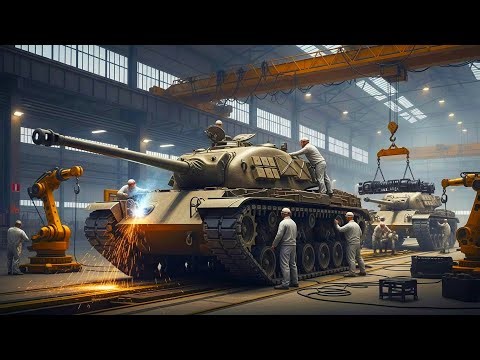 Inside the M26 Pershing Tank Factory: From Raw Steel to Battle-Ready Tank (Complete Process)