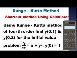 SNM | MA3251 | Unit 5 | Fourth order Runge-Kutta Method Using Calculator|Tamil with English subtitle