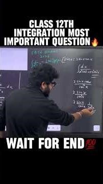 Class 12th Integration Most Expected Question💯