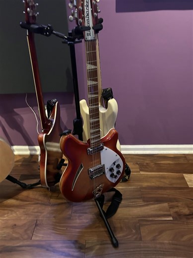 Three Guitars, One Voice In the studio: front and center is my 1966 Rickenbacker 6-string, flanked by a 1966 Rickenbacker 12-string and my white Jeff Beck Fender Stratocaster. Each of these guitars brings its own character to the table — vintage sparkle, chime, grit, or smooth sustain — and we leaned into that sonic diversity while recording. We used a mix of vintage and modern gear on Voice of One Crying in the Wilderness to create a layered, expressive sound. You can hear these exact guitars f