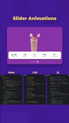 Slider Animation Using HTML CSS And JS
