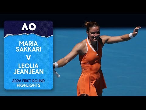 Maria Sakkari v Leolia Jeanjean Highlights | Australian Open 2026 First Round