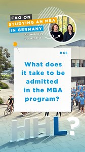 ✅✅✅ What does it take to be admitted in the MBA program? #mba #faq Besides the hard facts, here are a couple of soft factors that make your application to HHL stand out, summarized by our colleague Anne. ⤵️ | HHL - Leipzig Graduate School of Management | Facebook