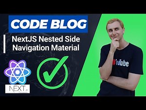 NextJS Nested Side Navigation Material UI Custom Drawer