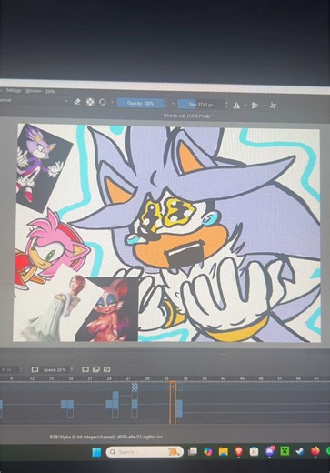 Creative Silver the Hedgehog Drawing and Animation