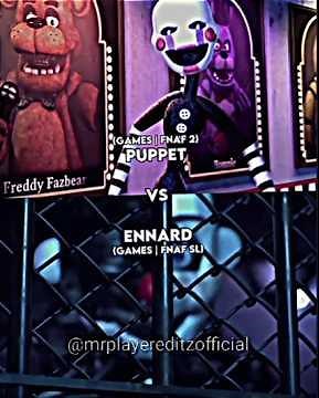 Puppet Vs Ennard #shorts #viral #fnaf #fnafedit #fy #battles #edit #vs #fivenightsatfreddys #1v1